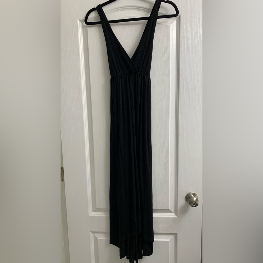 Cynthia Rowley black high-low dress